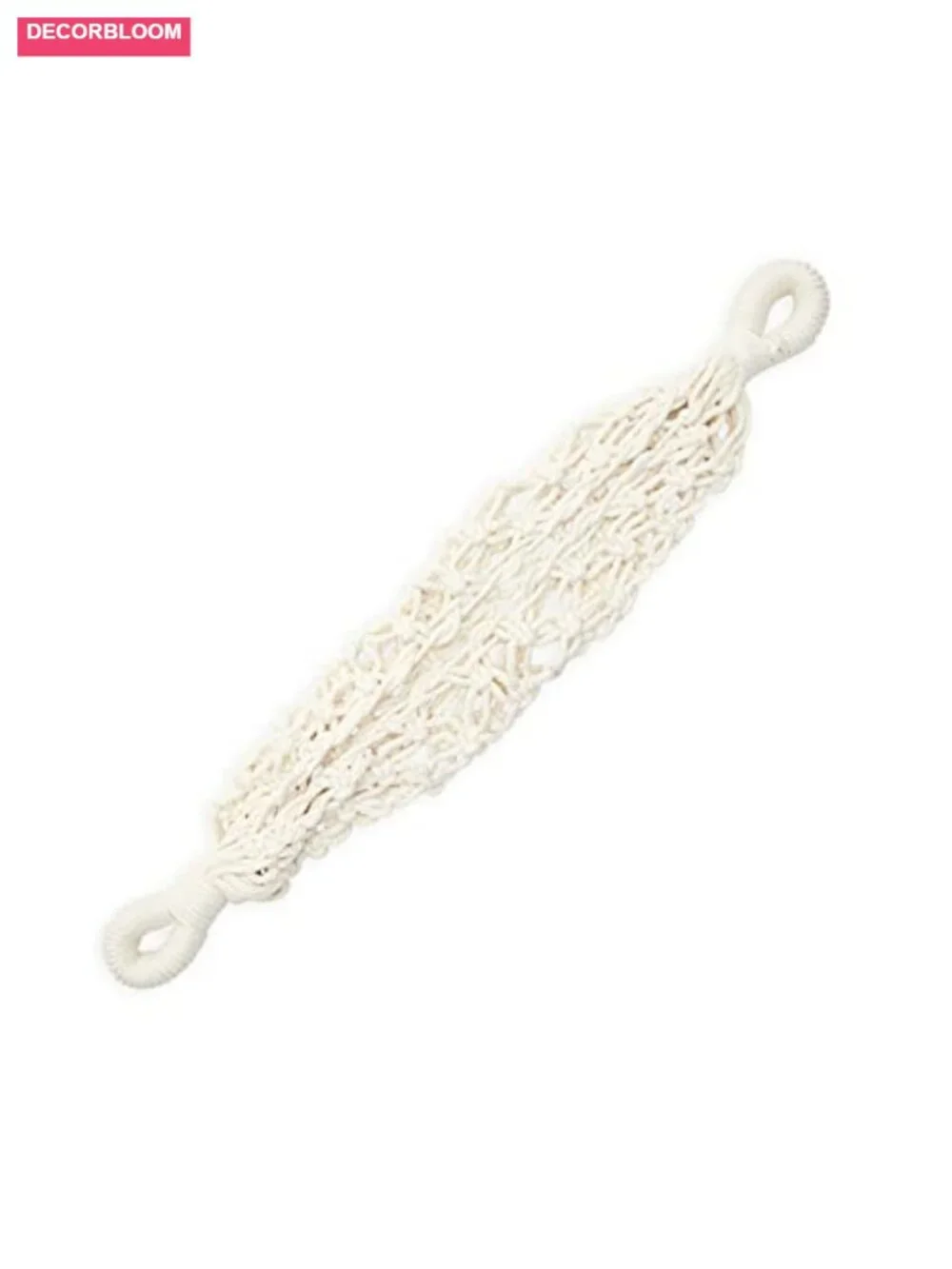 Cotton Macrame Hanging Fruit Basket Hammock Under-Cabinet Storage Net